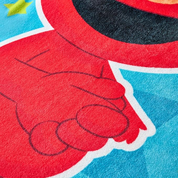 ZippySack Twin Bed Zip-Up Bedding – Super Soft Fleece Fitted Blanket with Side Pocket & Durable Zipper – Easy Bed-Making for Kids (Sesame Street Elmo)