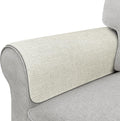 Couch Arm Covers, Waterproof Armrest Cover for Sofa, Armchair, Loveseat, Non-Slip Recliner Arm Cover, Sofa Arm Covers, Headrest Covers, Arm Chair Covers Set of 2 (Cream White, 28"×24")