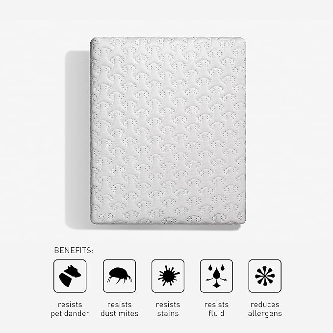 Bedgear Ver-Tex Cooling Twin Mattress Protector - Waterproof and Instant Cooling Mattress Cover for Bed - Deep Pockets and Adjustable Base Friendly - Hypoallergenic