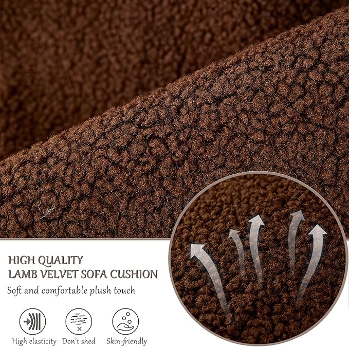 Armrest Cover, Recliner Chair Protector, Furniture Protector Slip, Side Storage Pocket, Stretch Armchair Couch Arm Rest Cover for Recliner, Chair, Sofa (Coffee,1 Seater(3pcs))