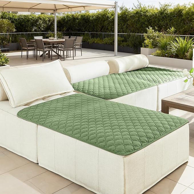 gogobunny 100% Double-Sided Waterproof Dog Bed Cover Pet Blanket Sofa Couch Furniture Protector for Puppy Large Dog Cat, Reversible (40x50 Inch (Pack of 1), Dark Green/Light Green)