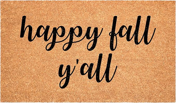 Calloway Mills Hapy Fall Yall Doormat, 36" x 72"