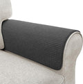 Couch Arm Covers, Waterproof Armrest Cover for Sofa, Armchair, Loveseat, Non-Slip Recliner Arm Covers, Sofa Headrest Covers, Arm Chair Covers Set of 2 (Dark Gray, 24"×20")