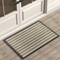 ubdyo Extra Durable Door Mat - Dirt Trapping Outdoor Welcome Mats - Non-Slip Outdoor Indoor Entrance - Low Profile Front Doormat (36" x 24", Bright Beige)