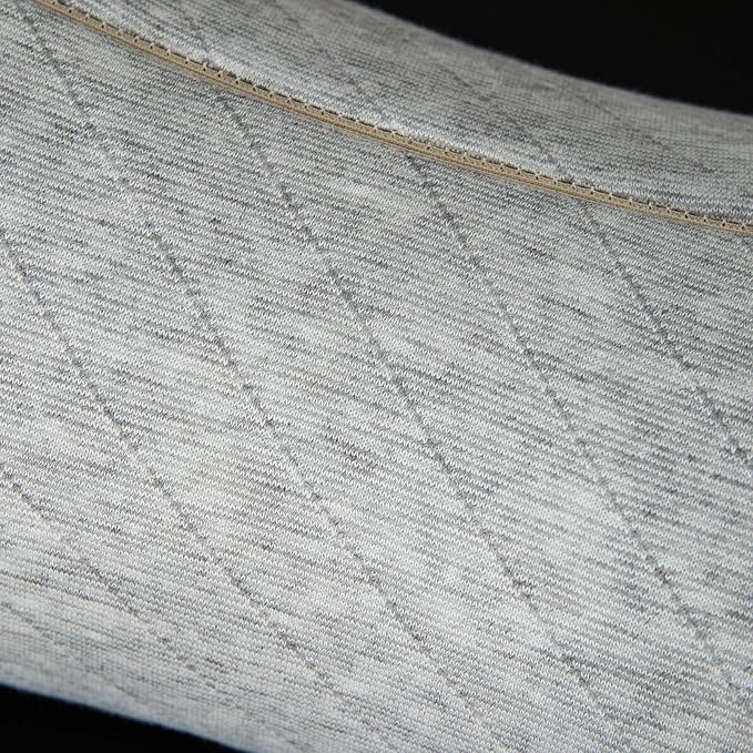 Buckwheat Neck Support Pillow Cervical Neck Cylinder Bolster Pillow Neck Pain Relief Breathable Comfortable for Back and Side Sleepers Round Pillows for Lunch Break Gray, 6x15 Inch