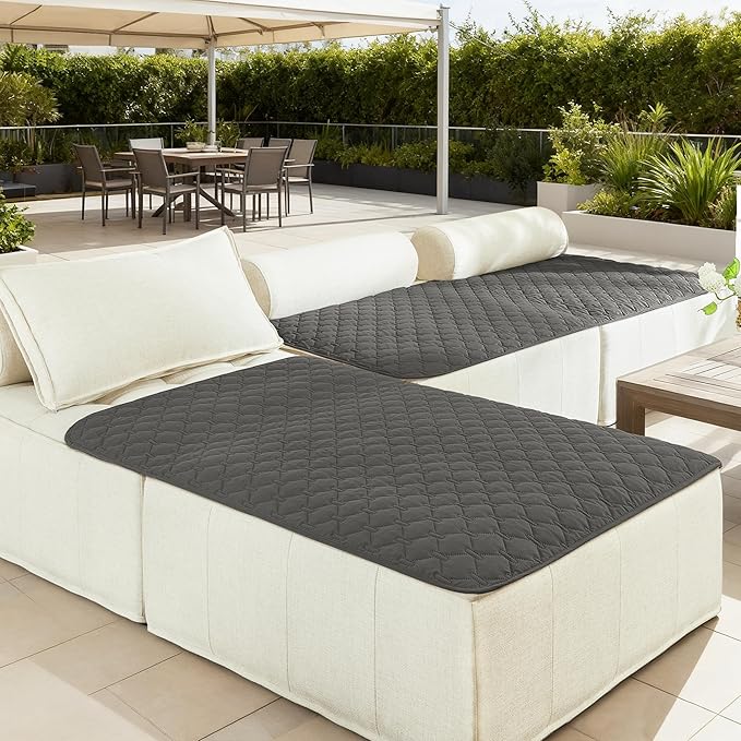 gogobunny 100% Double-Sided Waterproof Dog Bed Cover Pet Blanket Sofa Couch Furniture Protector for Puppy Large Dog Cat, Reversible (40x50 Inch (Pack of 1), Dark Grey/Light Grey)