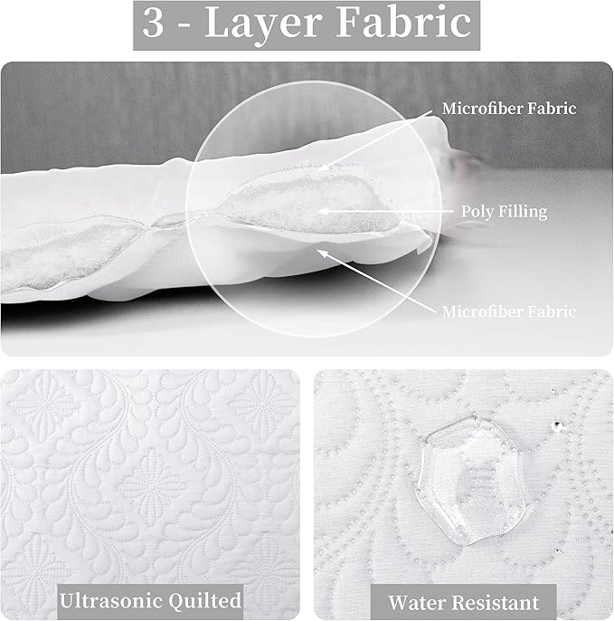 Easy-Going Twin Size Reversible Quilt Set with 1 Quilt and 1 Pillow Sham, Soft Bed Quilt Cover, Water Resistant Lightweight Microfiber Bedspread, Stain Resistant, Olive Leaf-White/White